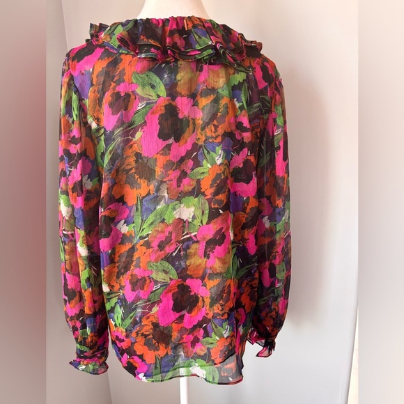 Misa Floral Ruffle Blouse - Multicolor - Picture 5 of 8